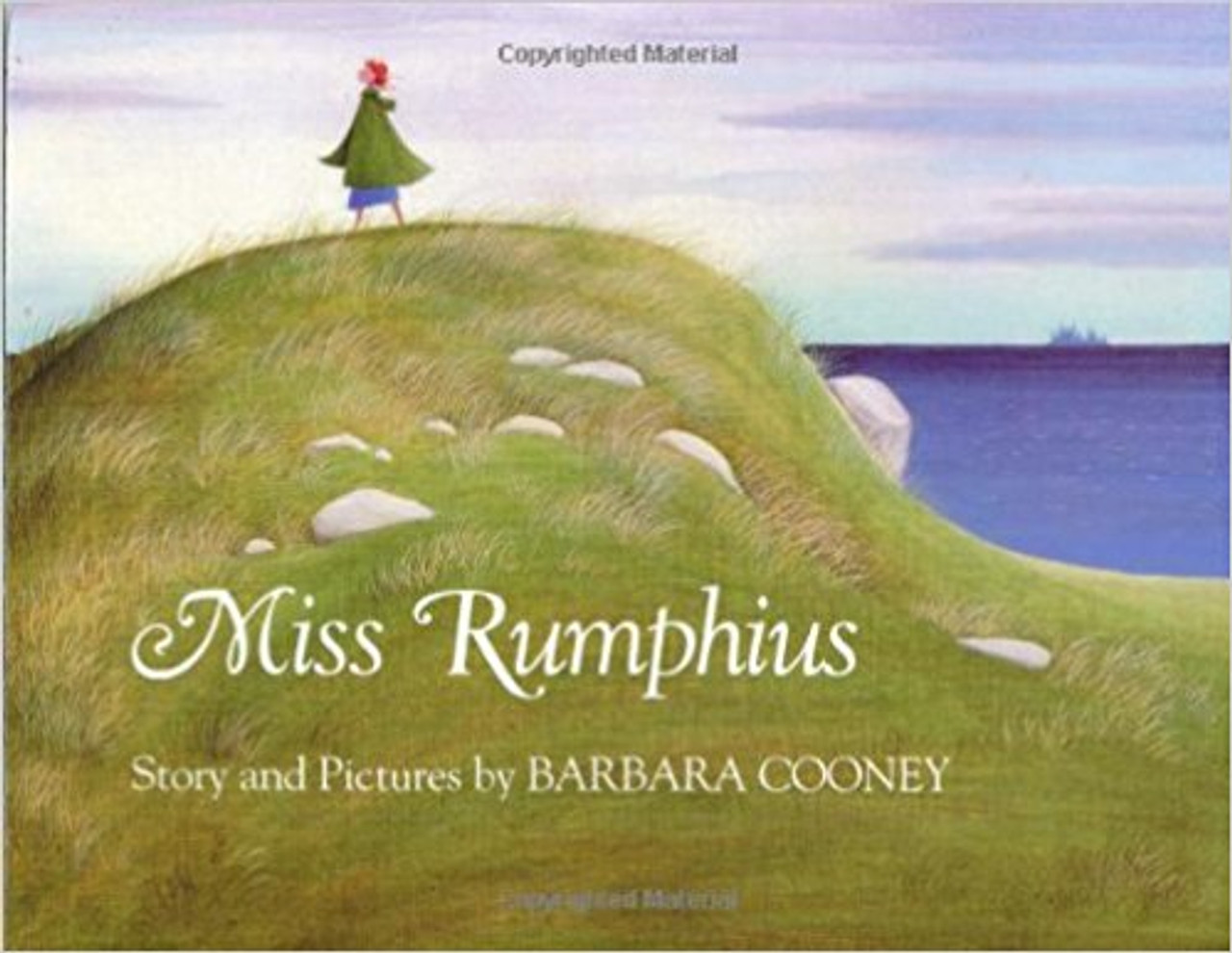 As a child Great-aunt Alice Rumphius resolved that when she grew up she would go to faraway places, live by the sea in her old age, and do something to make the world more beautiful--and she does all those things, the last being the most difficult of all.