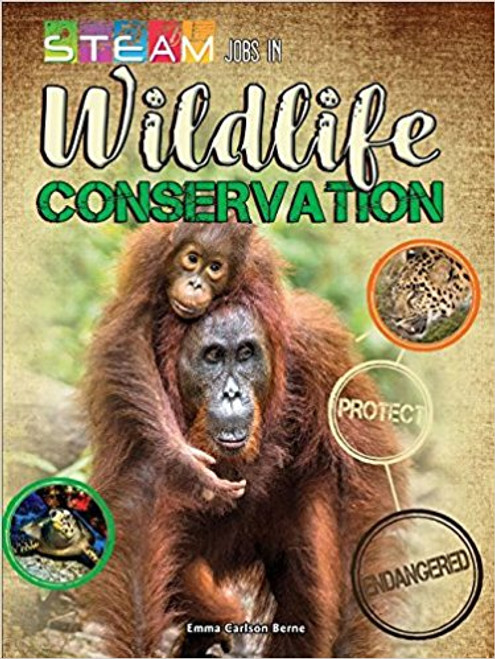 Introduces readers to careers in Wildlife Conservation by exploring and connecting the opportunities to the study of science, technology, engineering, art, and math. Gives an overview of various jobs related to Wildlife Conservation and points out how each position relates to STEAM subjects.