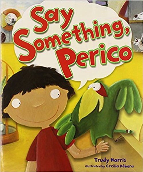 Perico the parrot has something to say. But when he asks for "agua," his new owner brings him to the opera. When he says he feels "mal," another new owner takes him to the mall. Will he ever find someone who understands him? Illustrations.