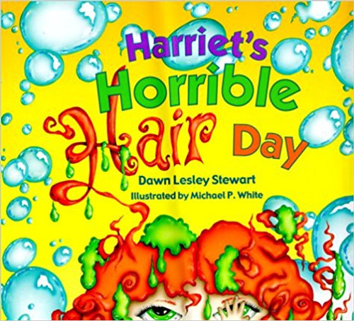 Harriet's having a horrible hair day and it's only getting worse!  When Harriet's sister offers to fix her rebellious curl, the three of them launch into a series of outrageous, hair-raising schemes to tame Harriet's wayward ringlet. Despite their best efforts, another curl breaks loose...and then another...and then another. Soon the yard and the house are a wreck, poor Harriet is exhausted, and her head is covered in curls.