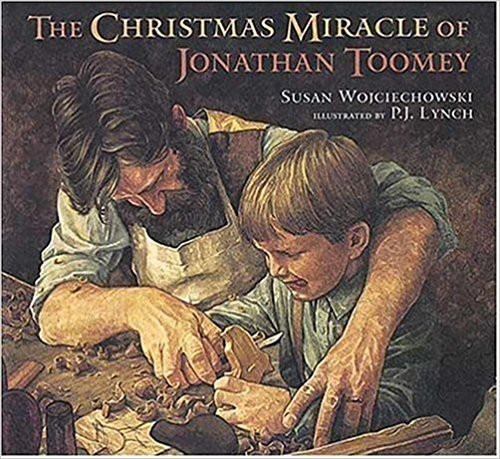 The widow McDowell and her seven-year-old son Thomas ask the gruff Jonathan Toomey, the best wood-carver in the valley, to carve the figures for a Christmas creche.