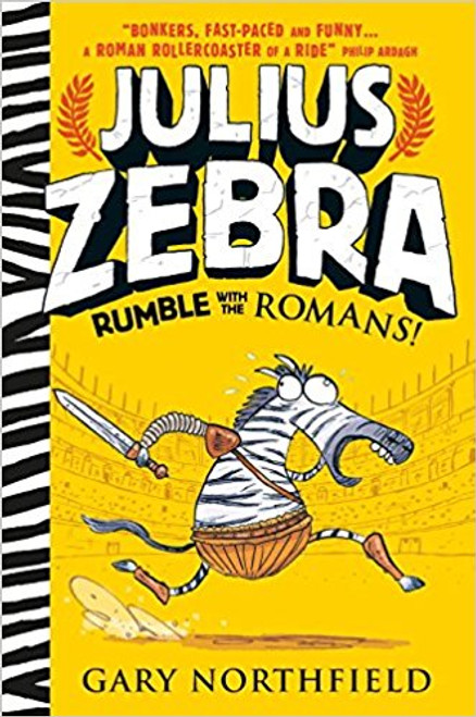 From a smelly water hole on the African savanna, Julius Zebra is captured, along with Milus the scarred lion and Cornelius the clueless warthog. Transported to the ferocious clamor of the Colosseum, Julius Zebra and his motley menagerie of friends must gear up to be . . . "gladiators"! The only way they will gain their freedom is if they win the love of the Roman crowds. But do they have what it takes to succeed in a world where only the meanest and toughest survive? Follow the madcap adventures of Julius Zebra and his pals in short chapters with funny, irreverent text and zany cartoon-style illustrations, with an illustrated guide to Roman numerals and a handy glossary at the end.