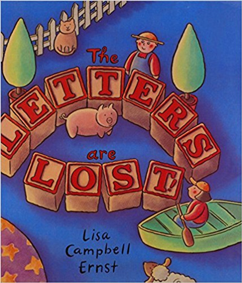 Once upon a time, all the letters of the alphabet were together.  But now they're lost! Readers find them as they show up in various words. Full color.