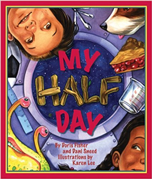 The wacky fun continues as the boy from One Odd Day and My Even Day awakens to find a half-head of hair.  After chugging down his glass of milk that is two-thirds gooey paste, he and his friend are off to camp for a day of fraction fun and an out-of-this-world soccer game.  Includes "For Creative Minds" section.