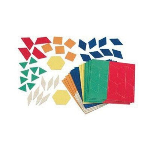 Keep geometric designs in place with these flexible magnetic shapes. Compose and decompose shapes, compare and analyze, explore symmetry, and more. Includes 49 pieces in 6 shapes and colors. Measure .03"T each.