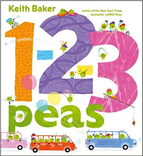 Busy little peas engage in their favorite activities as they introduce the numbers from one to 100. Full color.