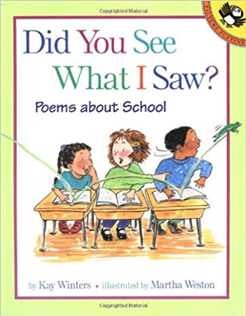 This collection of 24 energetic poems describes the excitement of a child's first few years of school. From opening a new box of crayons and swinging up high on the playground to bidding farewell to a beloved class pet, the highs, and lows, of classroom life are captured. Full-color illustrations.