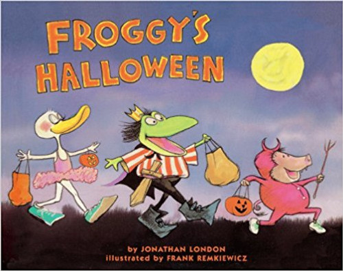 Froggy tries to find just the right costume for Halloween and although his trick-or-treating does not go as he had planned, he enjoys himself anyway.
