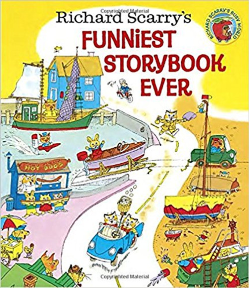 Richard Scarry s classic collection of his funniest stories is back in print! All your favorite Busytown characters are back and getting up to countless silly situations. Whether it s an out-of-control mix-up with Ma Pig s new car, babysitters making accidental exploding fudge, sneaky mice pirates taking over Uncle Willie s ship, or even a talking loaf of bread that baffles Humperdink the Baker and Lowly Worm, young readers will be rolling on the floor with laughter thanks to the hysterical hijinks found in this "Funniest Storybook Ever