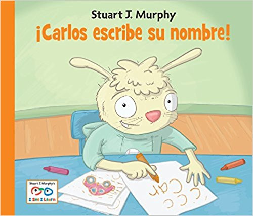 With his mother's help, Carlos learns to write his name, as some of his friends can do.