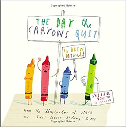 When Duncan arrives at school one morning, he finds a stack of letters, one from each of his crayons, complaining about how he uses them.