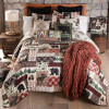 Wilderness Pine Quilted 3 piece bedding set with Free Matching Tote Bag