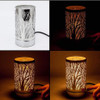 7" Touch lamp/Oil burner/Wax warmer-Silver Wildlife