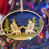 Hand-painted Wooden Ornament- Cheers "Sacandaga"