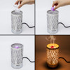 7" Touch lamp/Oil burner/Wax warmer- Silver Wine Time