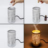 7" Touch lamp/Oil burner/Wax warmer- Silver Wine Time