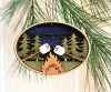 Hand-painted Wooden Ornament- S'Mores