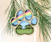 Hand-painted Wooden Ornament- Rainbow Bridge