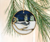 Hand-painted Wooden Ornament- Chickadee