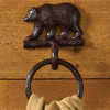 Cast Bear Towel Ring