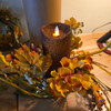 Grunge Moving Flame 3x6in Led Candle
