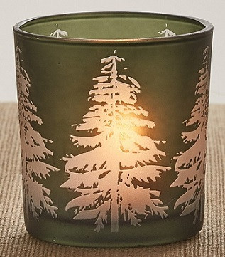 Tree Silhouette Votive Holder Adirondack Country Store