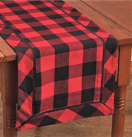 Buffalo Check Runner Shop Rustic Table Linens
