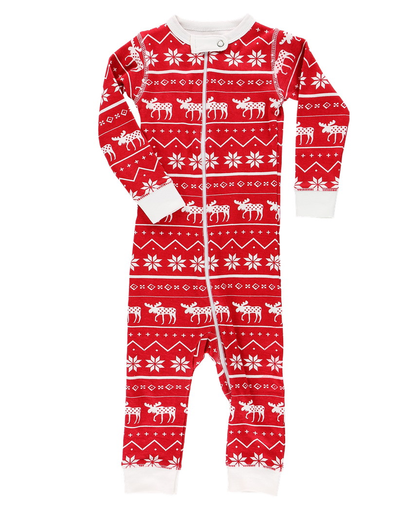 moose baby pajamas