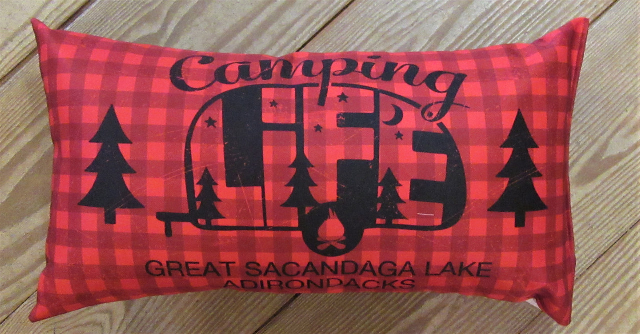 Camping Life Pillow Shop Cabin Decor