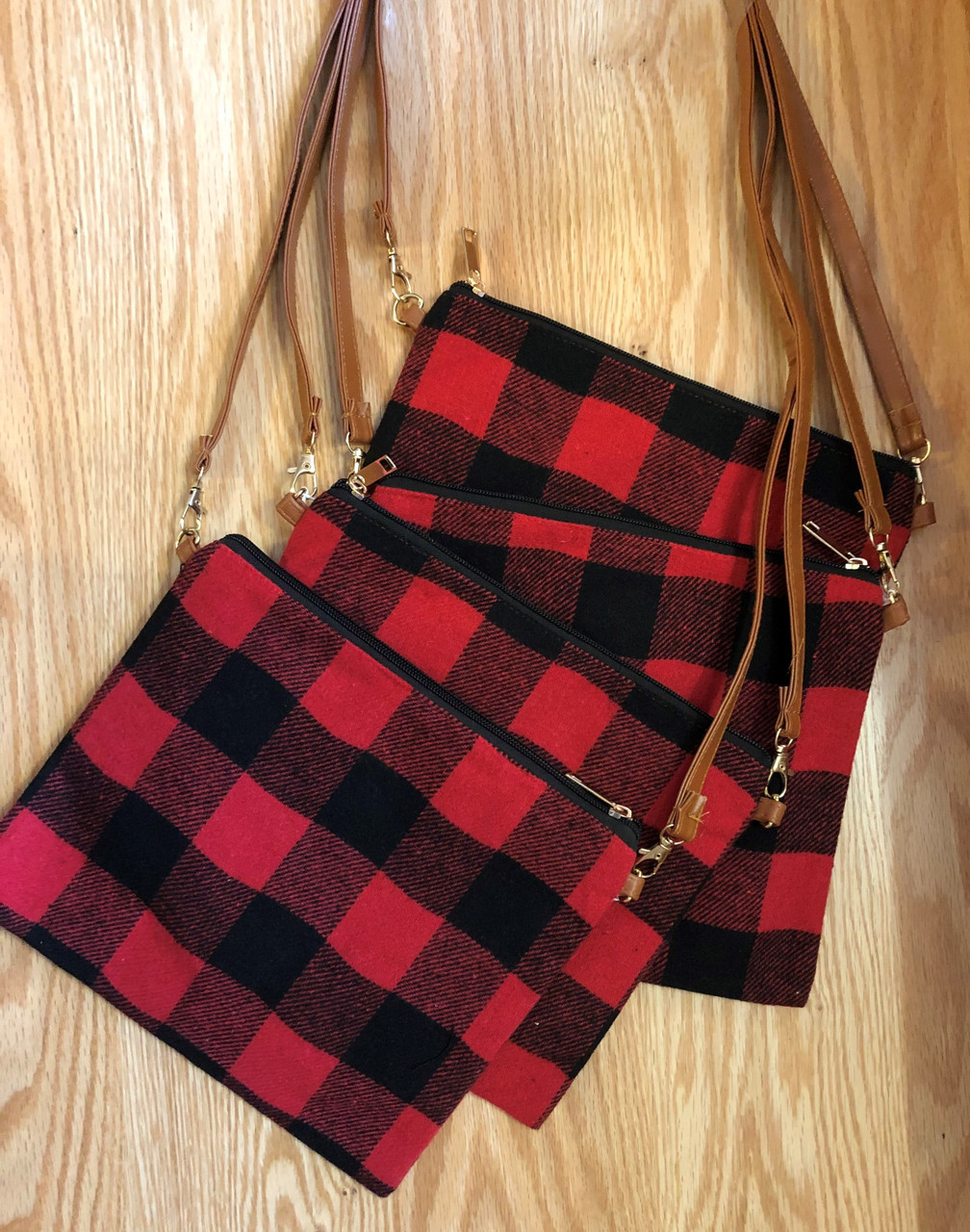 buffalo plaid handbag