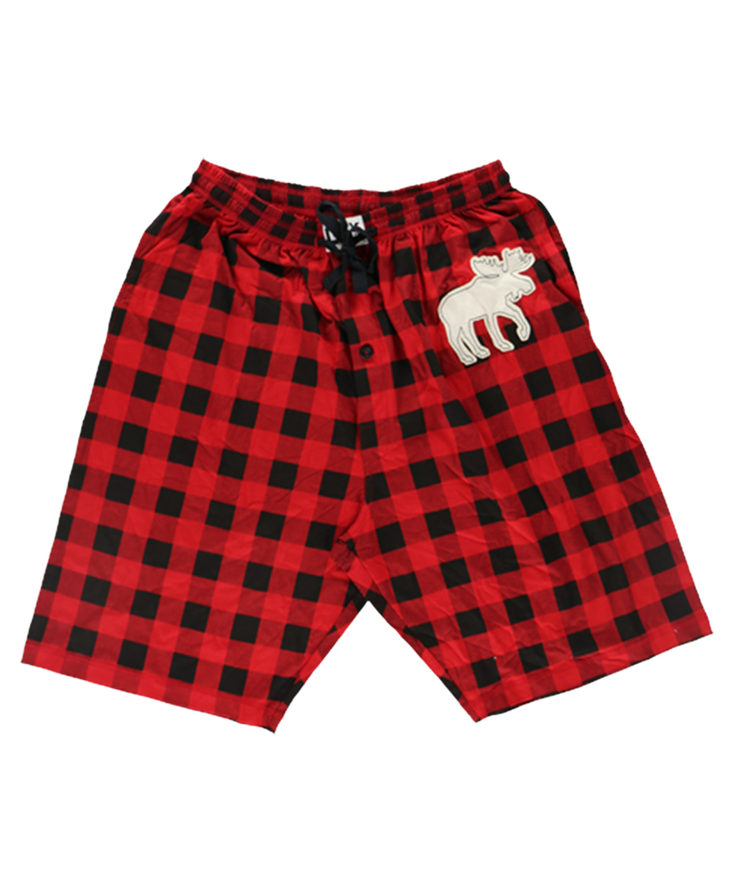 Men's Moose Plaid Pajama Shorts