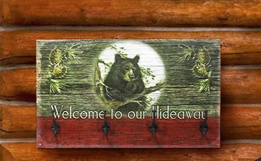 Welcome to our Hideaway Bear Coat Rack