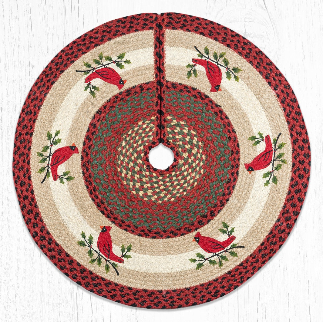 Cardinal Printed Tree Skirt - Thumbnail 2