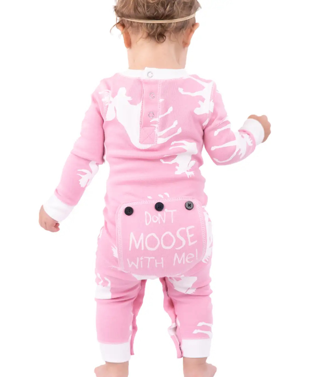 Pink Moose Infant Onesie Flapjack pajamas Adirondack Country Store