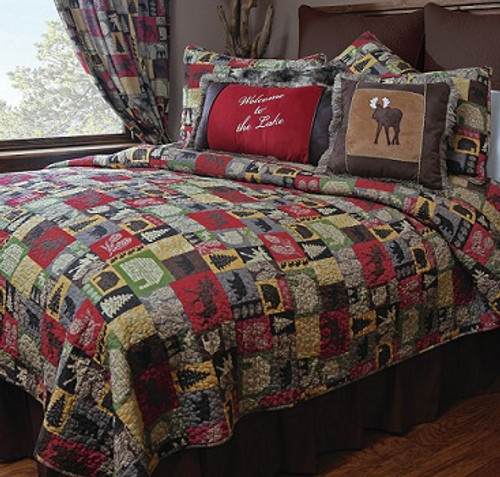 Cabin In The Woods 5 Piece Quilt Set Sale Adirondack Country