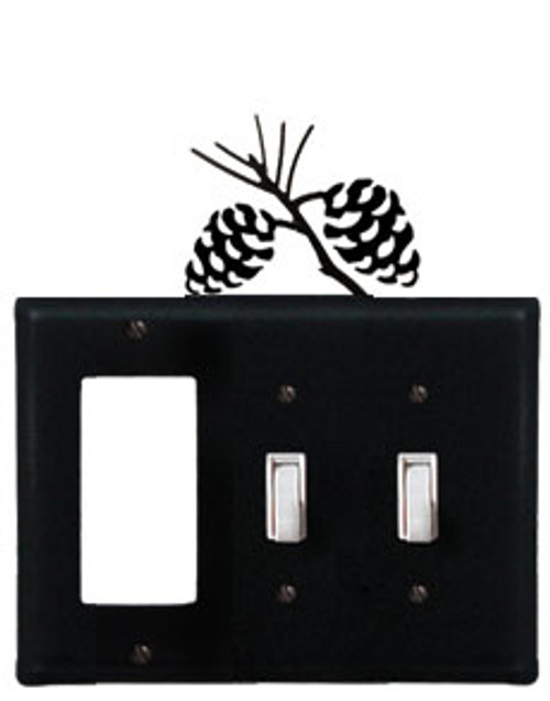 Black Wrought Iron Combo Switch Cover