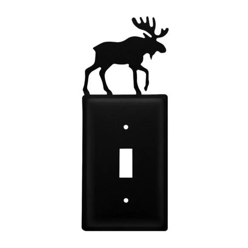Black Wrought Iron Switch Cover - Moose