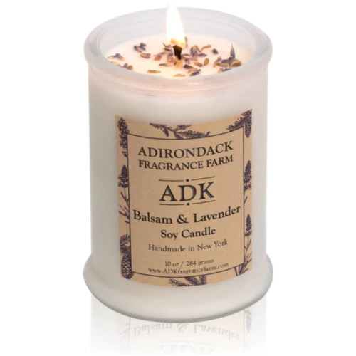 ADK Fragrance Farm Candle Balsam Lavender Candle 10 oz.