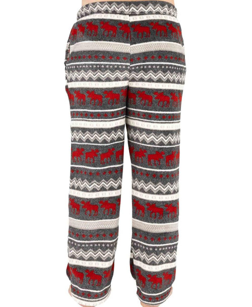 Cabin Moose Fleece PJ Pants - Adirondack Country Store