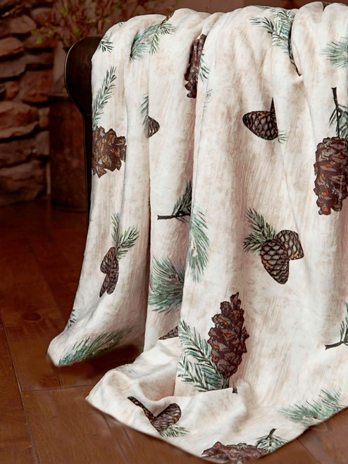 Pinecone Minky Soft Throw 