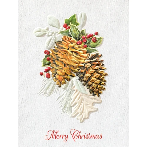 Box Christmas Cards Petite - Conifer Christmas II