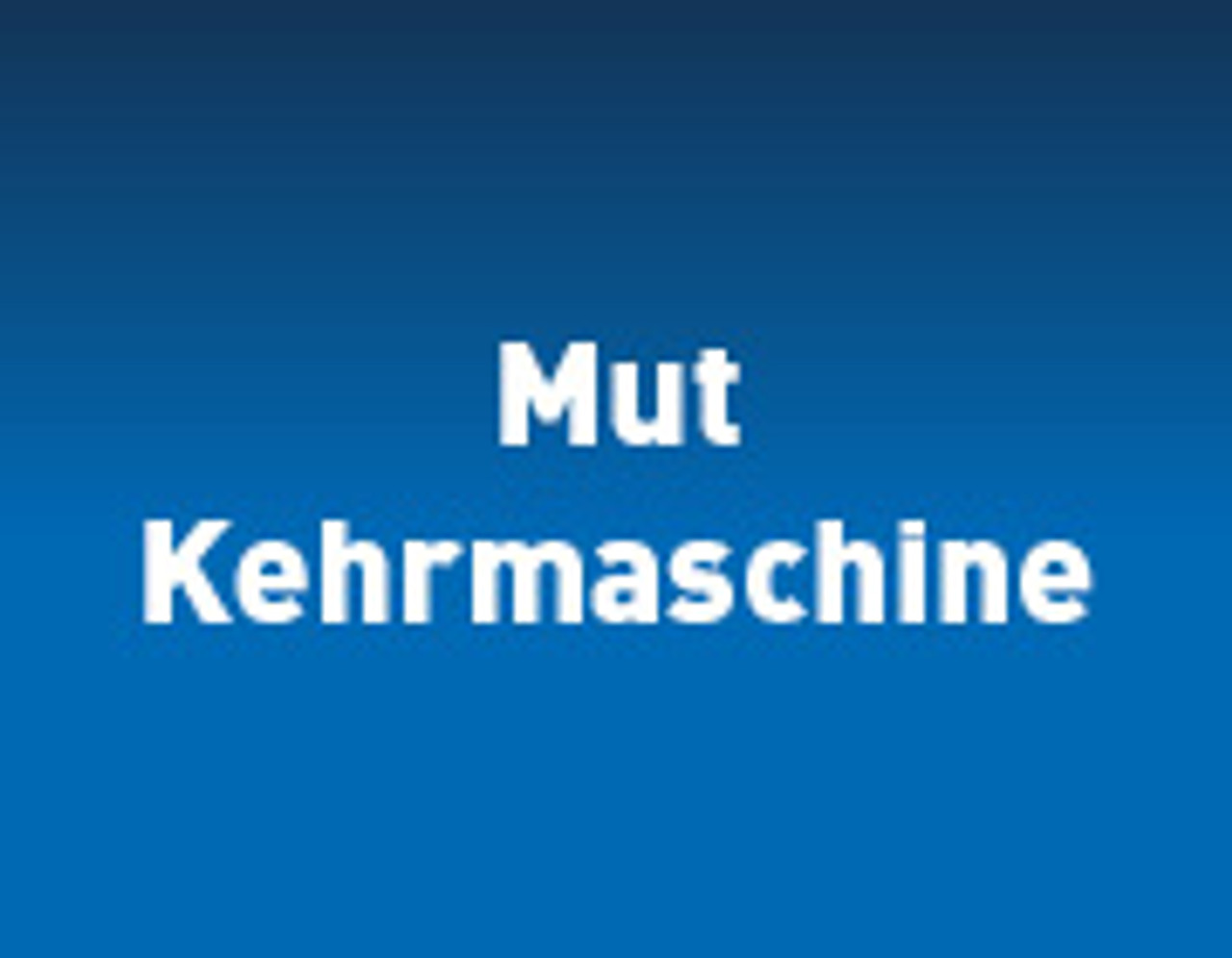 mut kehrmaschine