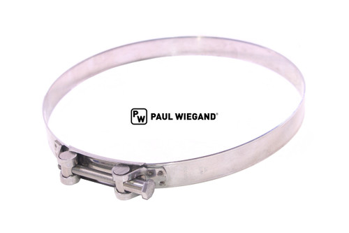 Abrazadera de pasador de bisagra para barredora Beam S14000 manguera de aspiración galvanizada d: 300-315 w: 25 (51012037)