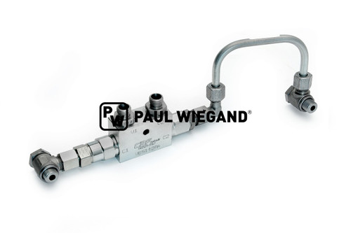 Rohrbruchsicherung Johnston C401 inklusive Rohrleitung Hydraulikzylinder (67034127)