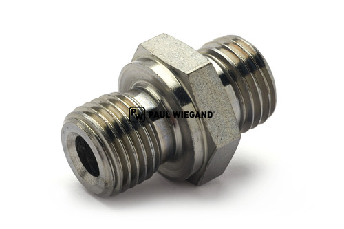 Racor atornillable Bucher Municipal DIN/ISO 2353/8434-1 G1/4"-8L (M14x1,5) galvanizado (68800412)
