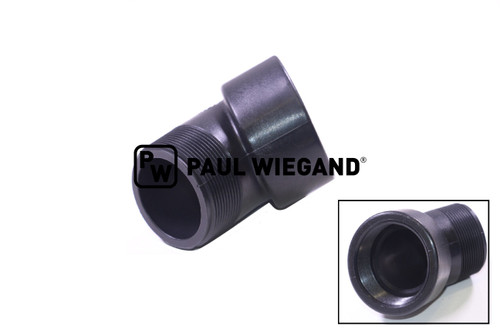 Rohrstutzen Johnston C200 Wasserablass Kehrgutbehälter G 2" 45° Polypropylen Außen-/Innengewinde  (67015570)