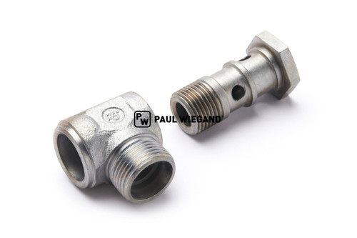 Racor giratorio Zöller 2301 Delta DIN/ISO 2353/8434-1 M18x1,5-15L (M22x1,5) galvanizado a partir de 01/2003 (11990100)