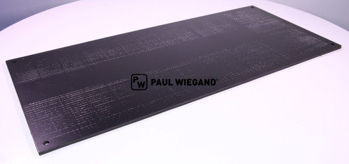 Placa deflectora Hako Citymaster 1800 contenedor de barreduras l: 890 w: 400 s: 9 (65052052)
