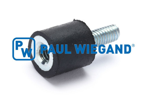 Tope caucho-metal MUT Variopress M4x10 D: 10 h: 10 Tipo "B" (14900027)