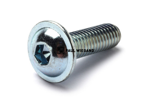 Tornillo de cabeza plana con hexágono interior ISO 7380-2 M6x20 galvanizado 10.9 (11330319)
